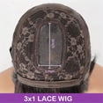 thumbnail image 2 of 3X1 Middle Part Lace Wig Bone Straight Human Hair Wigs with Bangs for Women,250 Density, 2 of 8