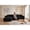 Black, variant on 108" Corduroy Oversized Sofa Couch, Sofas For Living Room with Deep Seat, Oversized Modular Sofa with Chaise for living space, Beige