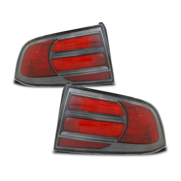 AKKON - For Acura TL UA6 UA7 Type S 3.5L Red Clear Tail Lights Driver Left Passenger Right Side Replacement