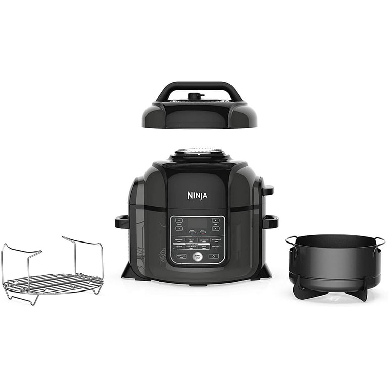 Ninja OP350 Foodi Electric Multi-Cooker Pressure Cooker and Air Fryer,  Black 