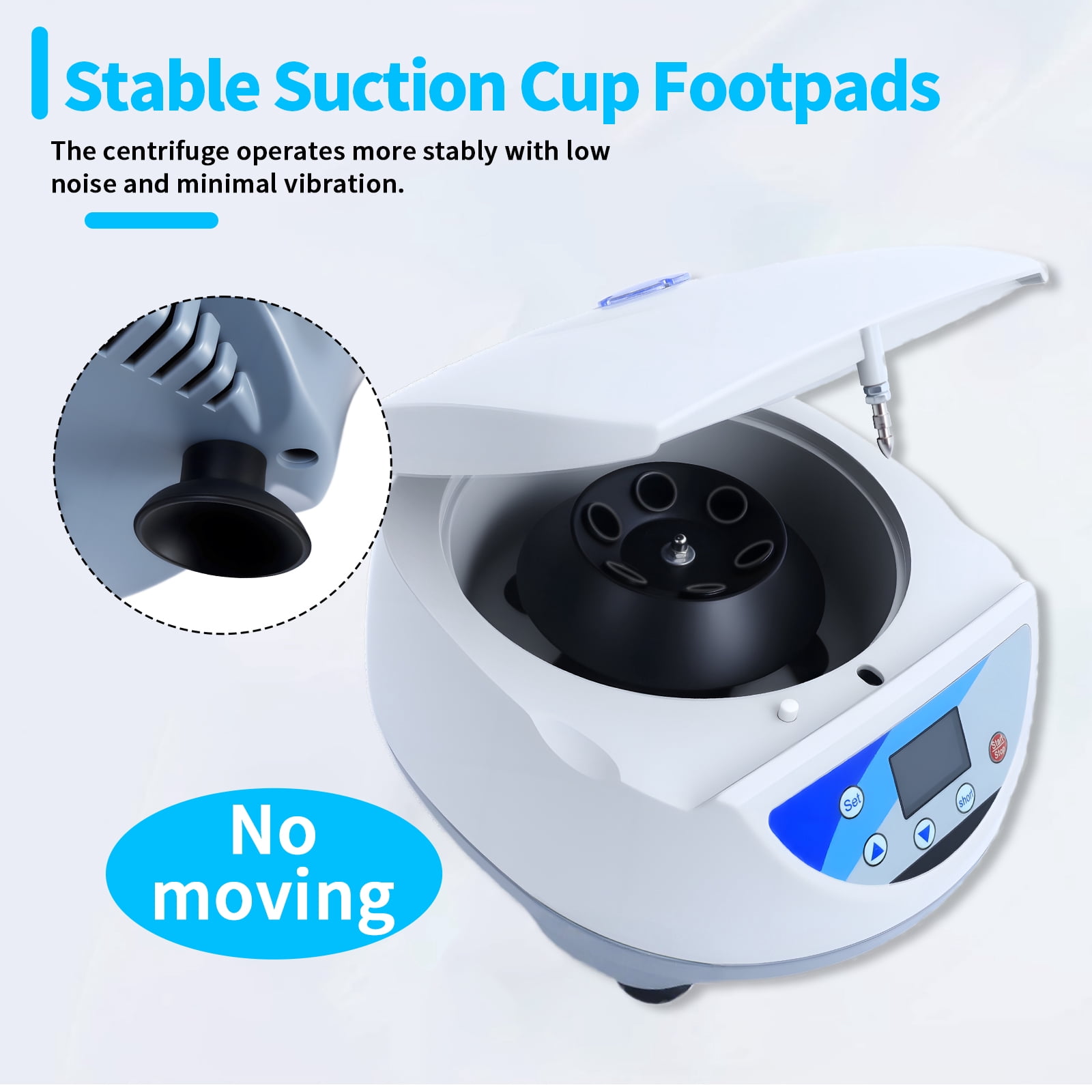 Benchtop Centrifuge Machine,500-5000rpm(Max.3074xg RCF),LCD Digital Desktop Lab Centrifuge,6x15mL/10mL,Timer10sec-99min,Lab Centrifuge for Chemical Analysis