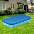 thumbnail image 1 of DYNWAVECA Rectangular Pool Cover Inflatable Pool Cover PE Only Cover Protector Dustproof Waterproof Protective Cover for Paddling Pools 262cmx175cm, 1 of 10