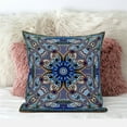 thumbnail image 4 of Amrita Sen Designs CAPL1065BrCDS-BL-28x28 28 x 28 in. Paisley Mural Broadcloth Indoor & Outdoor Blown & Closed Pillow - Blue, Orange & Green, 4 of 4