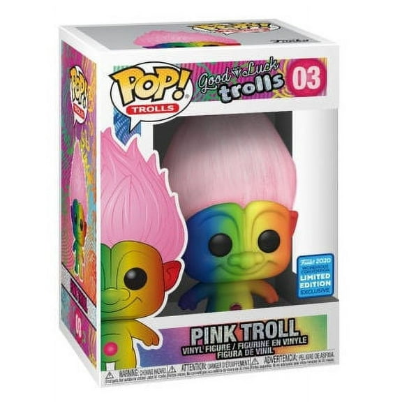 Funko Funko POP! Trolls Pink Troll Vinyl Figure (Rainbow)