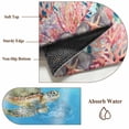 thumbnail image 6 of Blue Turtle Coastal Round Area Rug 3.3Ft Washable Circle Rugs for Dining Room Table, Nautical Summer Beach Coral Octopus Jellyfish Non-Slip Carpet Floor Mats Indoor Outdoor Carpet Runner Home Decor, 6 of 8