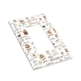 thumbnail image 3 of Kll Coffee Wall Plate,Gloss Finish,Standard Size 1 - 5" X 3", Polycarbonate Thermoplastic,Electric Receptacle Plug Covers, 3 of 8