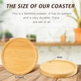 thumbnail image 3 of 20 Pcs Round Bamboo Coasters for Planters Small Plant Saucer 3.74 Inch Bamboo Planter Drink Saucer Trays DIY Resin Coasters Gifts Tabletop Planters Protection Decoration, 3 of 6