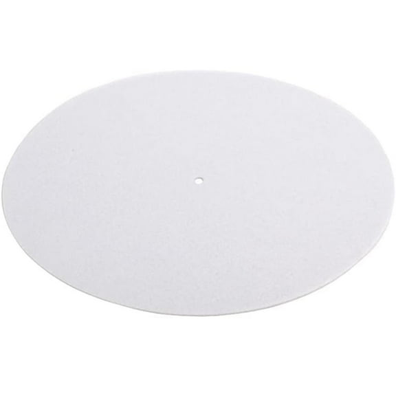 COOLHOOD 12'' Acrylic Slip Mats for Phonograph Turntables Vinyls 2mm Mats Improve Antistatic Mats Improve Sound