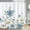 Blue Floral, variant on Blue Watercolor Floral Shower Curtain for Bathroom Navy Floral Leaves Decorative Bath Curtain 72 x 72 Inch Polyester Fabric Waterproof Bathroom Curtain with 12 Hooks