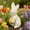 White, variant on Flocked Standing Easter Bunny Figurine Foam Rabbit Decoration for Home Party Indoor Spring Decor Tabletop Display White Blue Pink 1 Pack 33cm