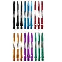 6 Pcs Blue Shafts Replacement Black Medium Length Aluminum Aluminium Alloy Darts Rod Major