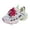 Pink, variant on Gyujnb Mesh Hook and Loop Athletic Sneakers Breathable Running Shoes (Little Girls, Big Girls),2.5
