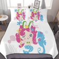 thumbnail image 1 of HAHDAXIA Mermaid Bedding Solid Comforter Set for All Seasons 3 Pieces(1 Comforter+2 Pillowcases) Soft Microfiber Bedding Set Full(79"x90"), 1 of 7