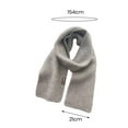thumbnail image 6 of Unisex Fall Winter Scarf Knitted Thickened Solid Color Warm Soft Cozy Wide And Long Neck Protection Washable Women Men Shaw, 6 of 8