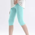 thumbnail image 3 of breaise Girls Capris Leggings Crop Summer Leggings Cozy Soft Biker Shorts Lounge Capri Pants for School Wearing, 3 of 6