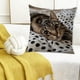 thumbnail image 1 of CaiYueKe Cats Linen Pillow Cover Decorative Cushion Case Bohemian Style Sofa Bed Throw Pillowcase Home Decor Accent Pillow Shams for Living Room Bedroom, 1 of 7
