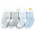 thumbnail image 2 of Hudson Baby Infant Boy Cozy Chenille Newborn and Terry Socks, Blue Star, 6-12 Months, 2 of 6