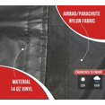 thumbnail image 4 of Airbag / Parachute Fabric Black Ultra Light Lumber Tarp 20' x 27' (6' Drop) - 14 Oz Vinyl Lumber Tarps for Flatbed Truck & Trailer, 4 of 9