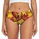 thumbnail image 1 of Balery Autumn Mosaic Maple Leaves Ropa Interior de Algodón para Mujer con Dibujo – Braguitas Cómodas y Elásticas, Estilo Clásico-3X-Large, 1 of 6
