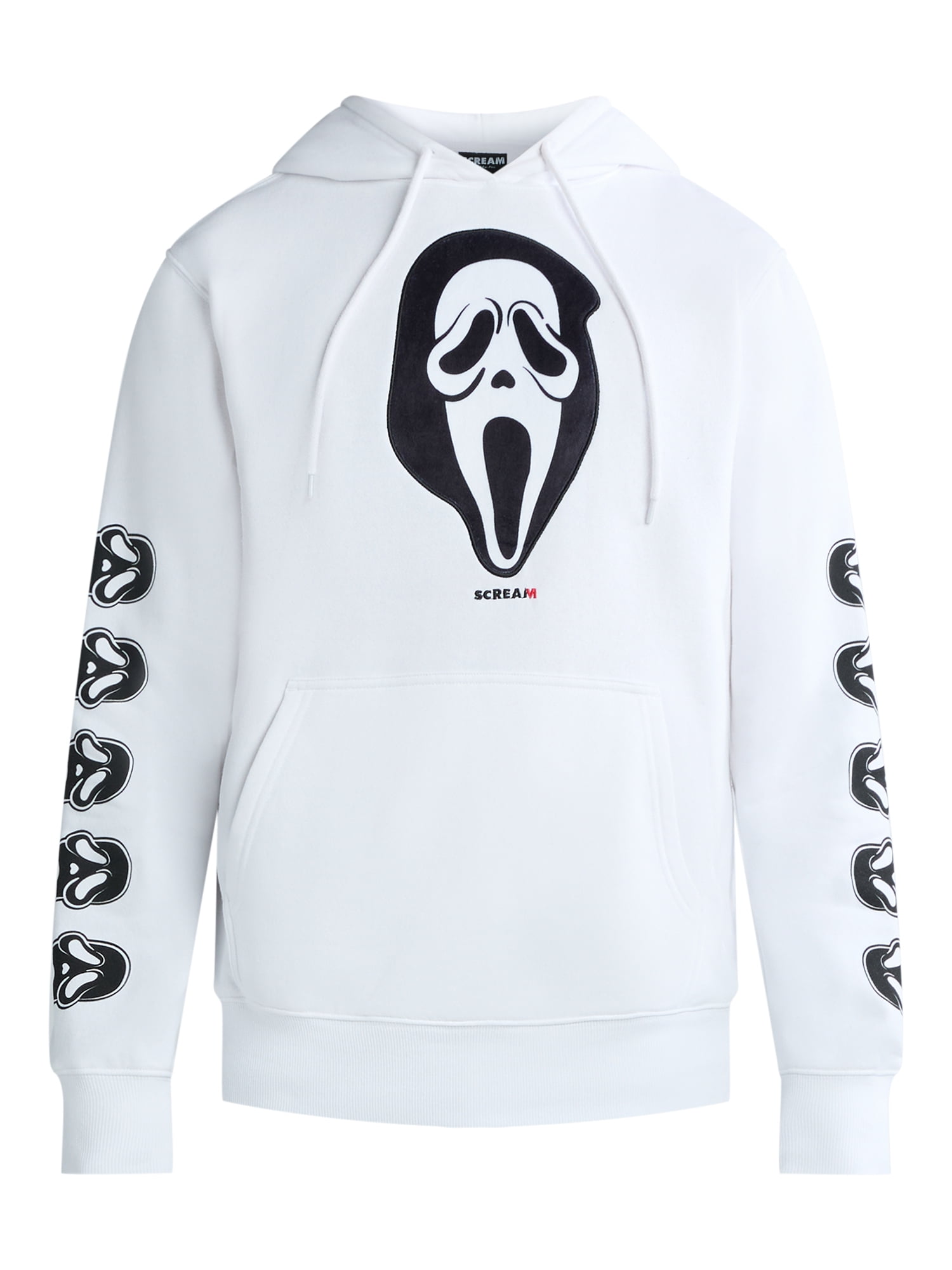 Scream Ghostface Men's Graphic Print Hoodie with Long Sleeves, Sizes XS-3XL