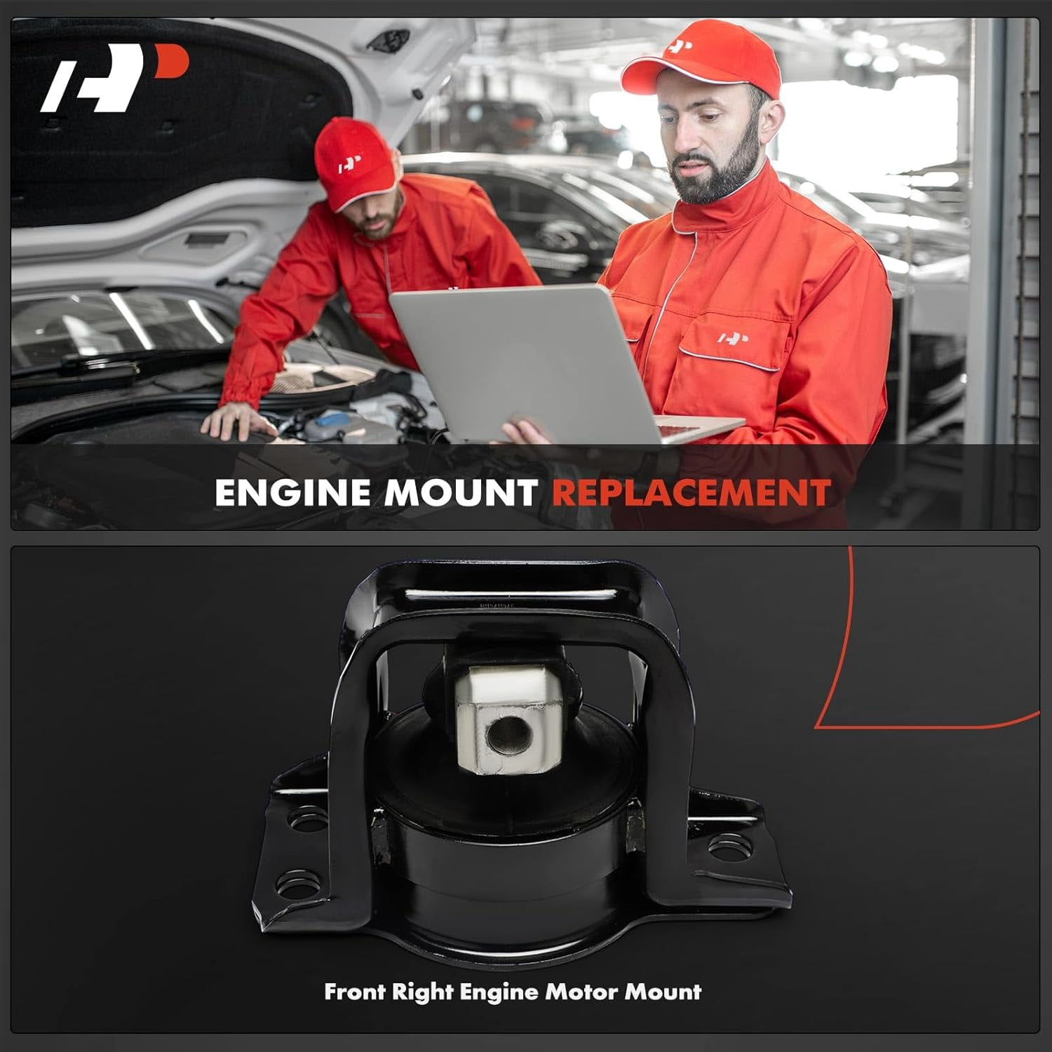 A-Premium Front Right Engine Motor Mount Compatible with Nissan Versa 2007-2012 1.8L, NV200 2013-2021 2.0L, Cube 2009-2014 1.8L & Chevrolet City Express 2015-2018 2.0L, Passenger Side