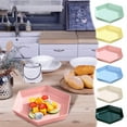 thumbnail image 7 of Hexagonal Food Tray Large Capacity Serving Platter Snack Fruit Dessert Durable Easy to Clean Versatile for Home Dining, 7 of 7