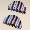 thumbnail image 6 of Modern Striped Color Hair Clip Strong Hold Hair Clamp For Women Teens Girl Casual and Formal Occasion Styling Essential, 6 of 9