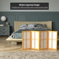 thumbnail image 4 of Red Lantern 2 ft. Short Desktop Double Cross Shoji Screen - Honey - 4 Panels, 4 of 8