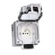 thumbnail image 3 of Enchufe exterior IP66, caja de toma de corriente montada en superficie de pared impermeable, estándar francés 250V 16A VoborMX herramienta, 3 of 8