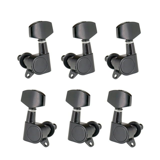 6pcs Guitar String Pegs Locking Tuners 3L3R Tuning Pegs String Tuners Electric Acoustic Guitar Tuner Machine Heads Knobs 3 Left 3 Right
