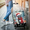 thumbnail image 3 of Merry Christmas Pitbull Enjoys Woofmas Winter Xmas Holiday Travel Luggage Cover Terrier Dog Lover Suitcase Dust Protective Decor - 02022, 3 of 5