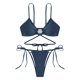 thumbnail image 4 of WILLBEST Traje de Baño Dama conjunto de Bikini de Mujer Tanga Bikini de Dos Piezas Traje de Baño Ajustable Sexy Traje de Baño con Anillo, 4 of 4