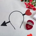 thumbnail image 3 of Diadema de corazón jinwen Tocado regalo de San Valentín accesorios para el cabello 1 corazón rojo, 3 of 8