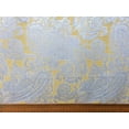 thumbnail image 4 of Fabric Mart Direct Mustard Yellow, Gray Poly Cotton Fabric By The Yard, 55 inches or 140 cm width, 17 Continuous Yards Gray Cotton Fabric, Paisleys, Upholstery Drapery Curtain Wholesale Fabric, 4 of 5