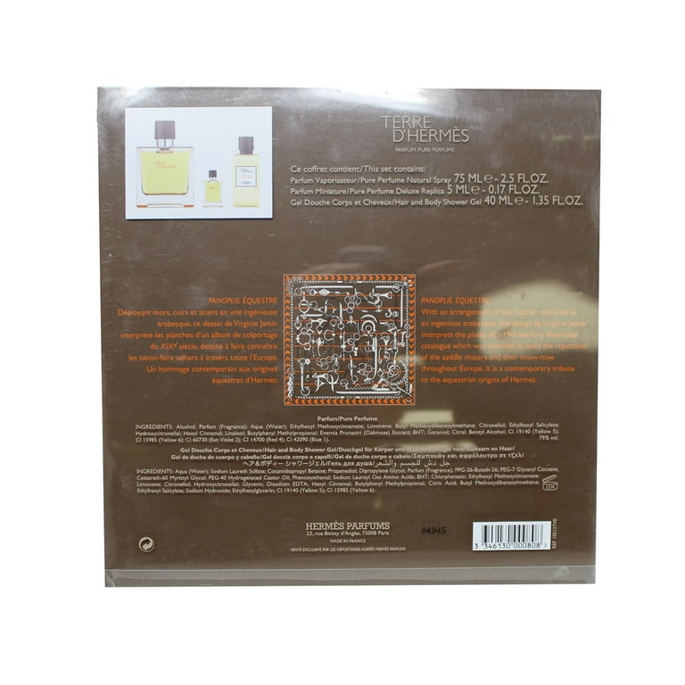 Hermes Terre D'Hermes Parfum Gift Set - Includes 2.5 oz
