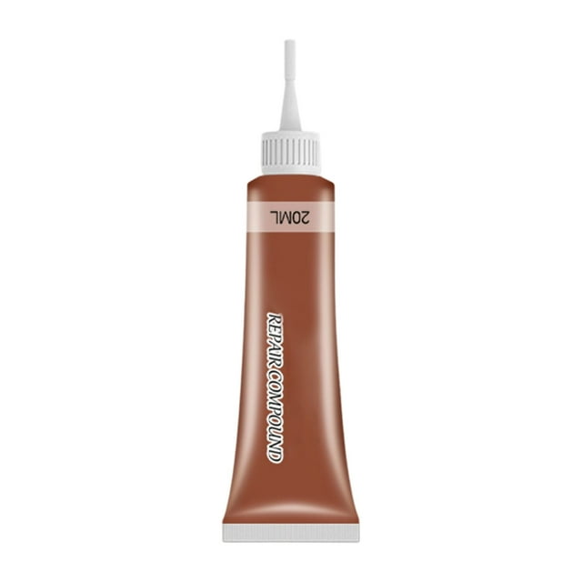 A Walnut-Toned Leather Repair Filler Cream Complete Restoration Kit For Furniture Car Interior Scratch Repair #G3x2R