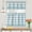 Blue, variant on Kate Aurora Country Farmhouse 3 Piece Plaid Cafe Kitchen Curtain Tier & Valance Set - Assorted Colors & Sizes