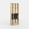 thumbnail image 5 of Ada Home Decor Abis 4 Tier Bookcase, Anthracite/Oak, 5 of 7