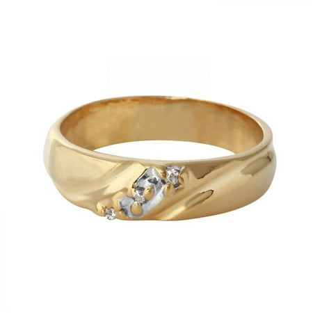 Foreli 0.02CTW Diamond 14K Yellow Gold Ring