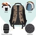 thumbnail image 4 of Yuyamidu Brown Bow Camo Kids Backpack for Kids 4-7, Lightweight Fashion Middle School Book Bag, Large Capacity School Backpack for Girls, 4 of 7