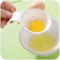 thumbnail image 3 of 2pcs mini egg white yolk separator with silicone plastic holder egg white yolk separator, 3 of 5