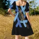 thumbnail image 5 of Vestido camisero clásico Nixos 2009 Nightingale de verano con una sola botonadura y manga corta para mujer, vestido de invitada de boda., 5 of 7