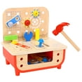 thumbnail image 2 of TOOKYLAND Pretend Play Wooden Workbench - 31pcs Builder's Tool Bench Play Set for Kids, Ages 3+, 2 of 9