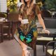 thumbnail image 3 of Balery Vintage Butterfly Green Vestidos sueltos de manga corta para mujer, vestidos de verano 2025, vestidos casuales de corte A con vuelo., 3 of 6