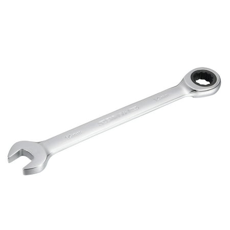 

Metric 14mm Box Open Ended Ratchet Combination Wrench Chrome Finish Cr-V