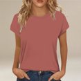 thumbnail image 2 of beishanbush Spring Sales Saving $10 Casual Workout T Shirts Tops Women's Blouse,Short Sleeve Neck Cute Trendy Summer Under $10, 2 of 4