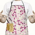 thumbnail image 2 of Pioneer Flower Floral Print Pattern Apron-Garden Aprons for Women with Pockets-Cotton Linen Waterproof Kitchen Cooking Gardening Aprons Adjustable for Kitchen,Cooking,BBQ and Salon 33x27 Inch, 2 of 7