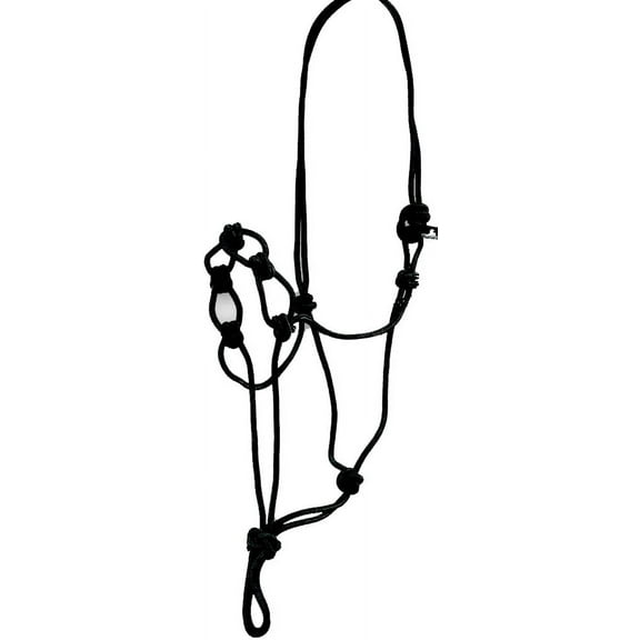 Mustang Infinity Knot Rope Halter with 1