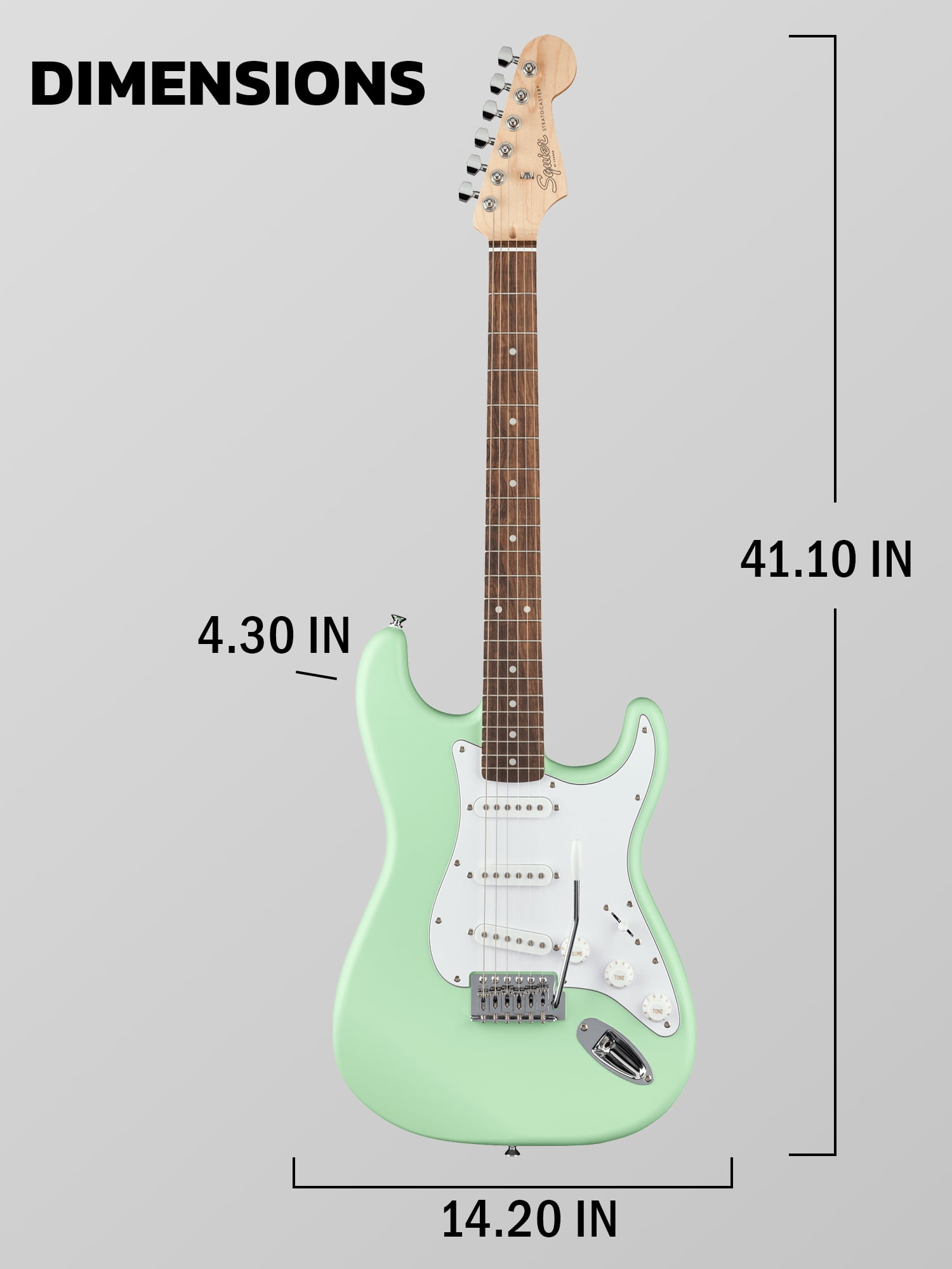 Fender Squier Stratocaster - Surf Green w/ Amplifier