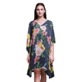 thumbnail image 1 of Bimba Kaftan Aquarelle pour Femmes, Tenue de Détente de Vacances, Robe Midi, Couvre-Maillot de Plage - 4X-5X, 1 of 5
